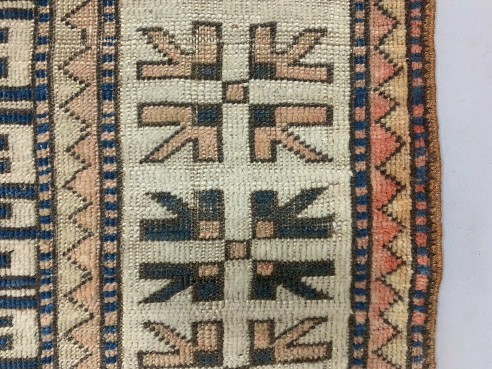 Old Turkish Kazak Rug Oriental 240x165 cm vintage carpet, Tribal Handwoven