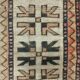 Old Turkish Kazak Rug Oriental 240x165 cm vintage carpet, Tribal Handwoven