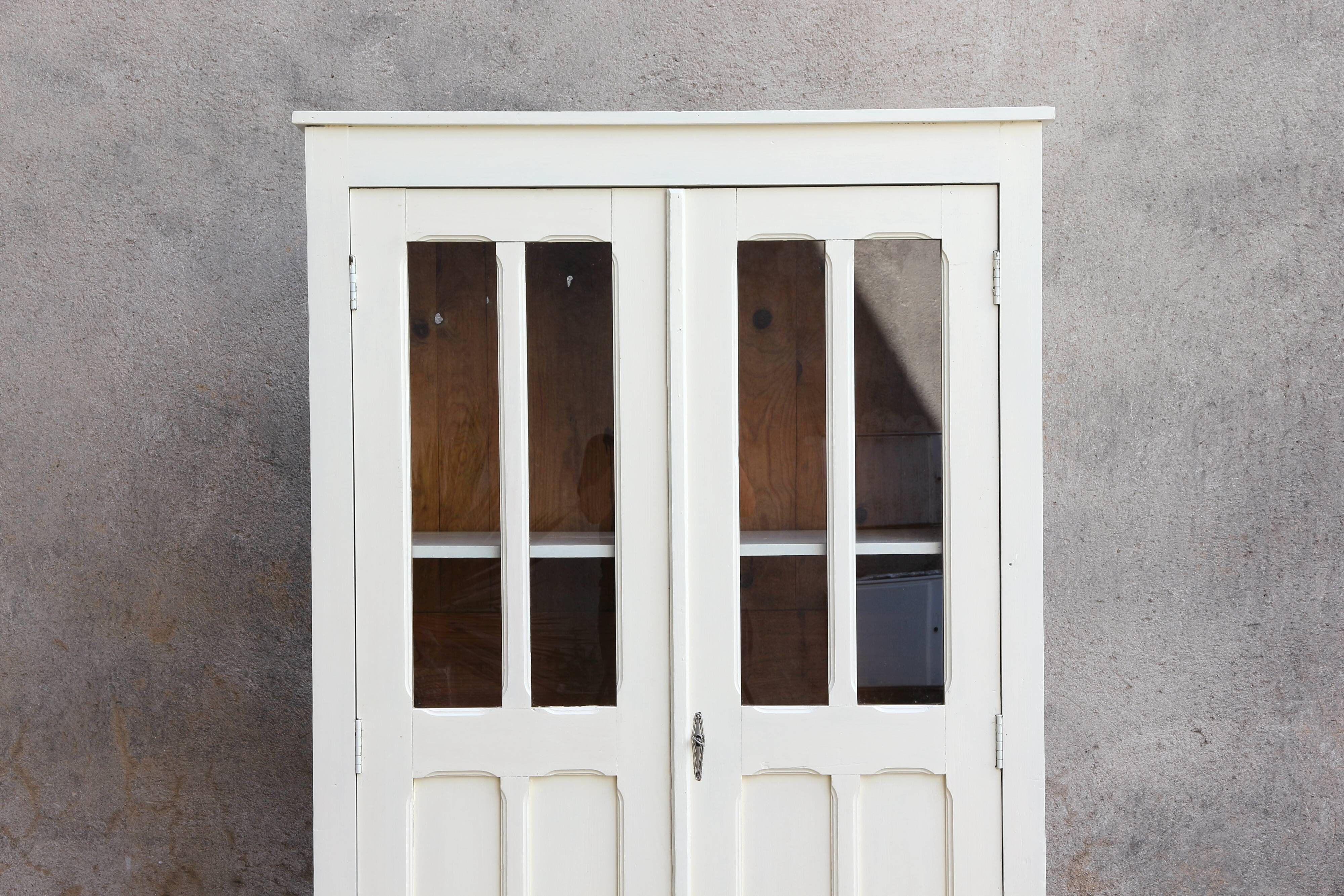 Vintage Parisian glass cabinet