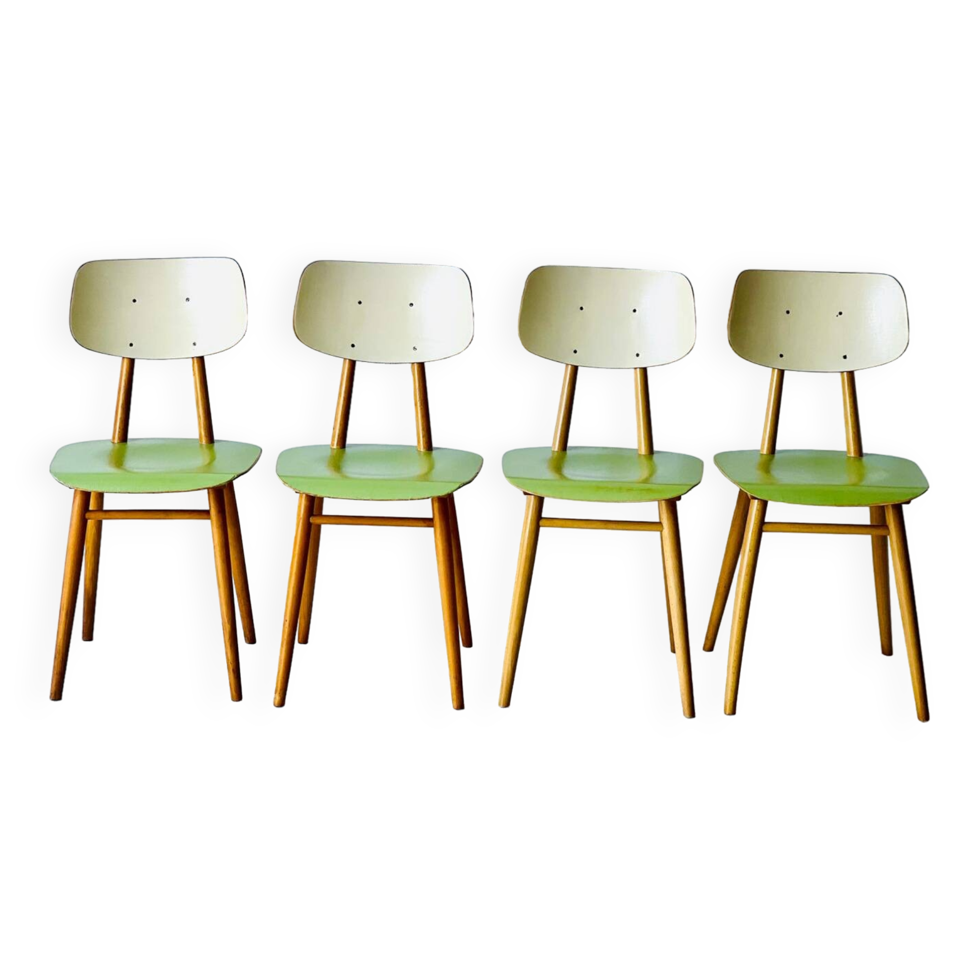 Chaises de bistro Ton, ensemble de 4