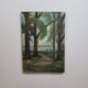 Painting old landscape painting 1948 signed M.Bordat