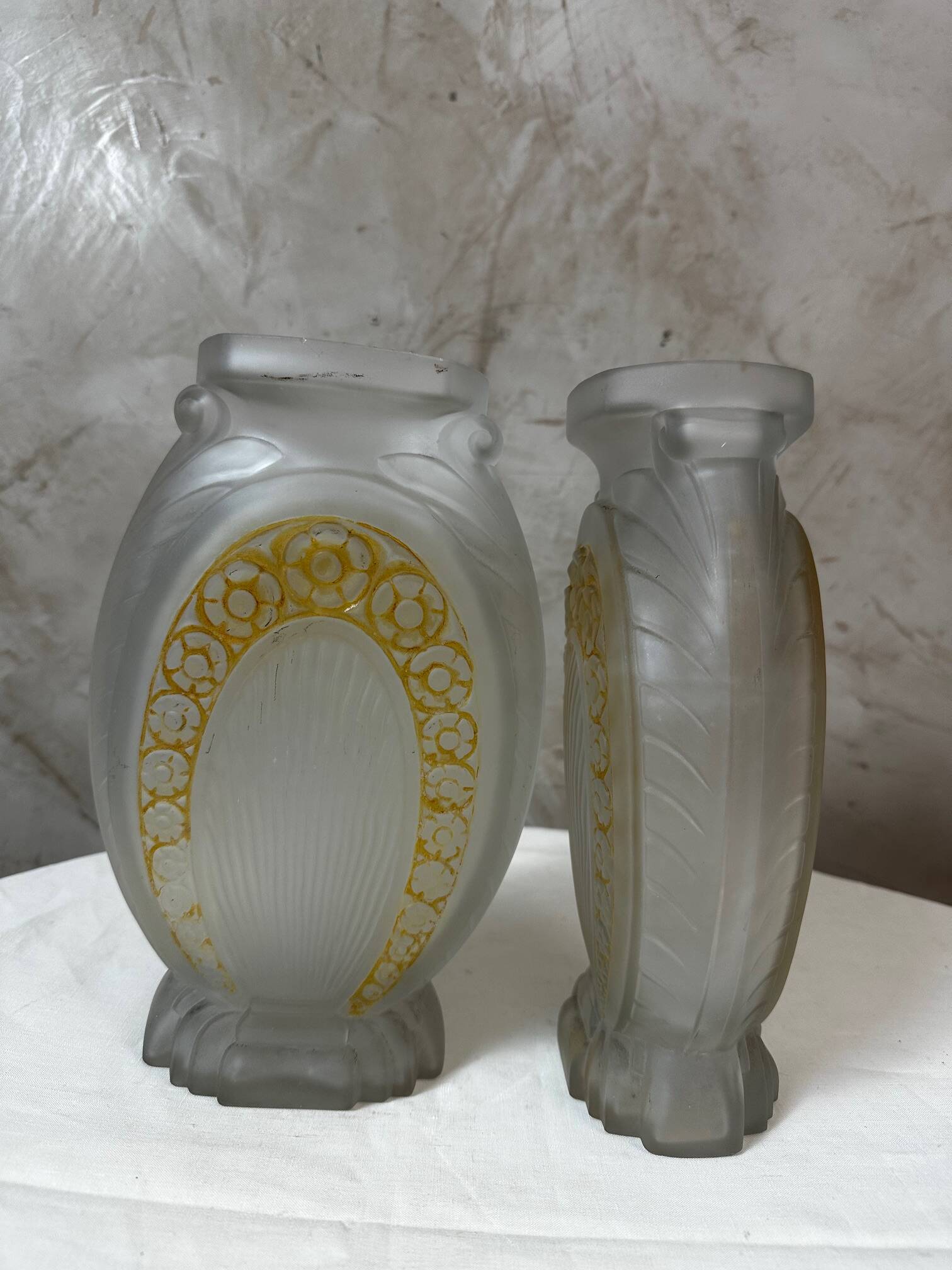 Pair of Muller vases