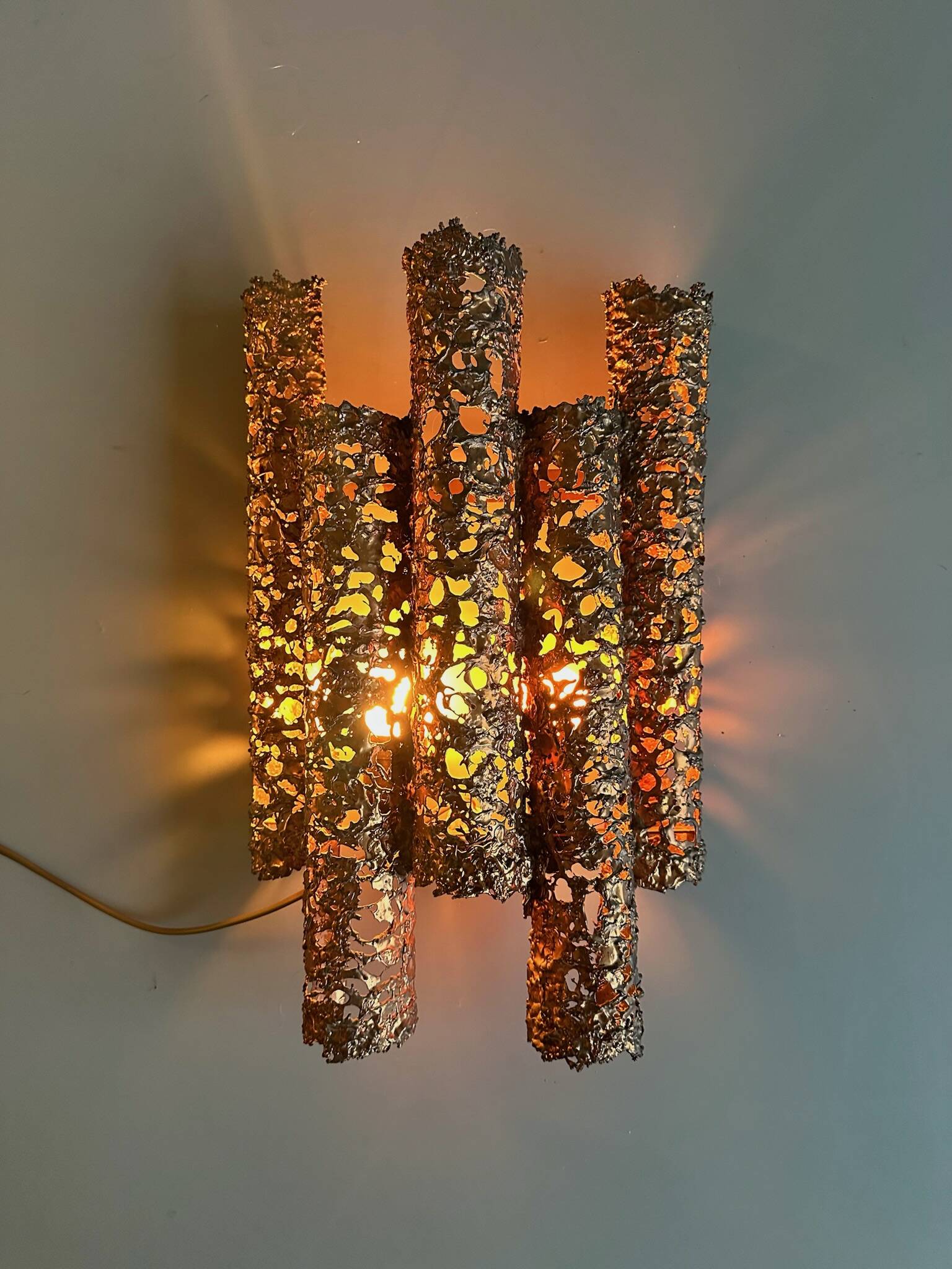 Brutalist Wall Light Metal Aimo Tukiainen Oy Moonlight Ltd. Finland