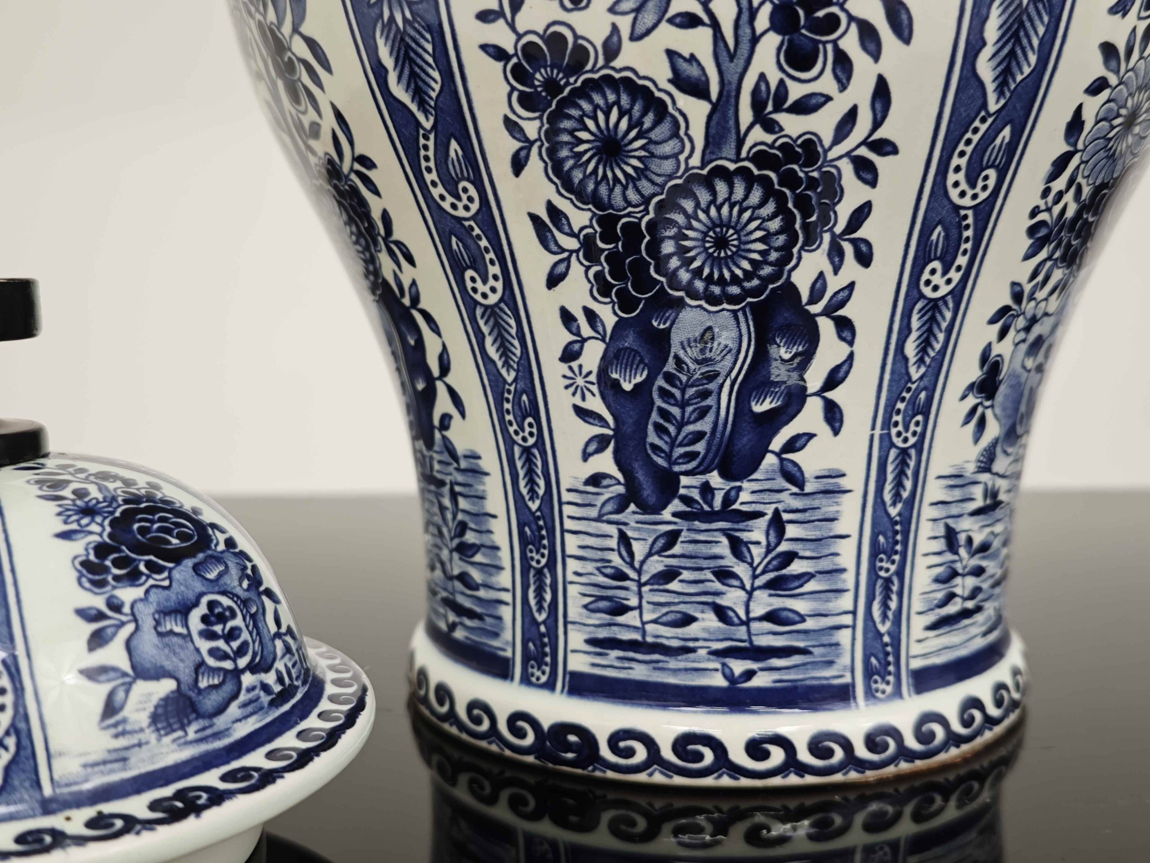 Delft Blue Porcelain Pot by Royal Sphinx by Bosch