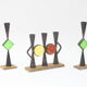 Wrought iron candle holders by Erik Hoglund & Pierre Forsell  for Bo Svensk, Sweden 1950s.