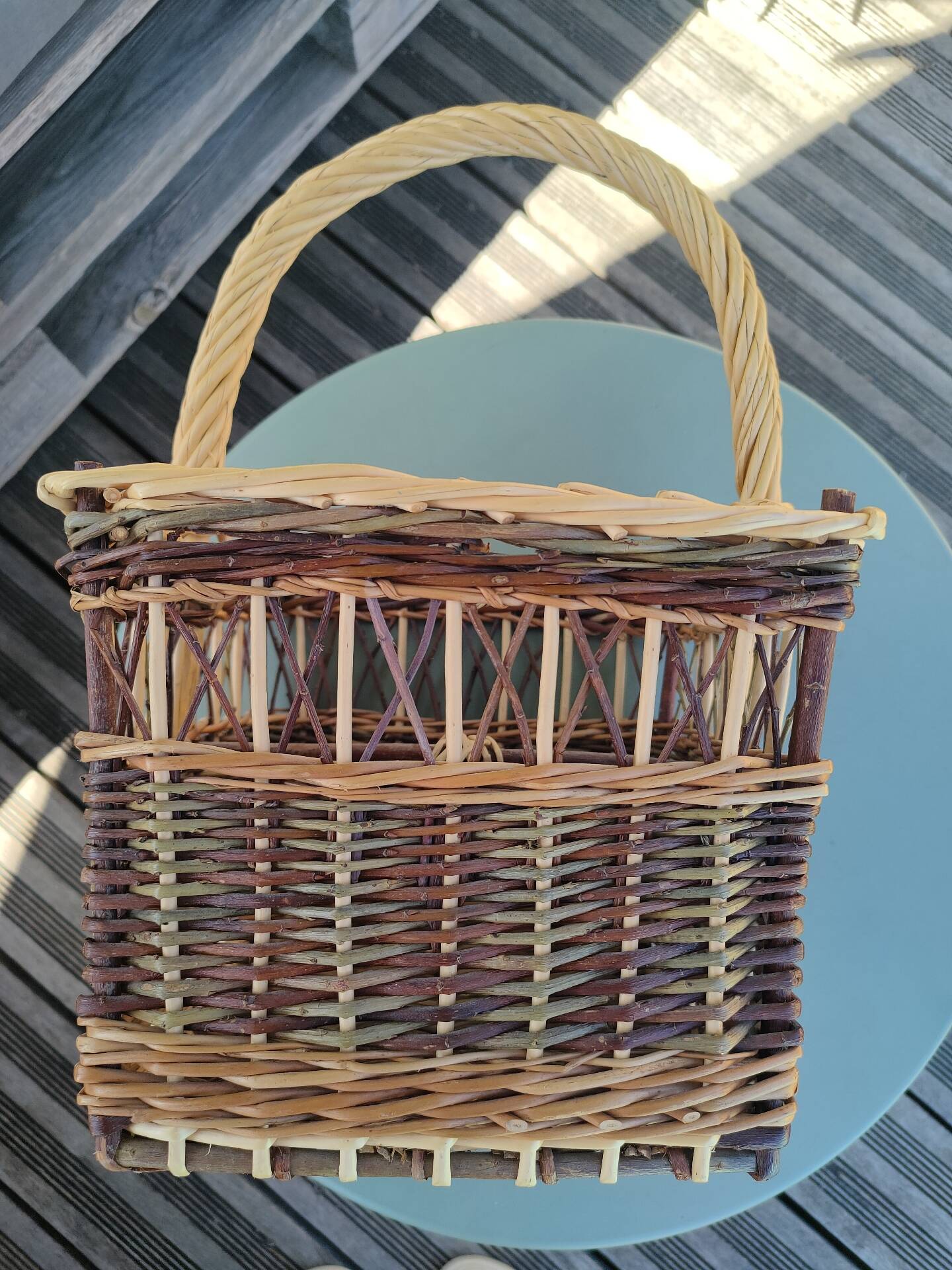 Vintage wicker basket