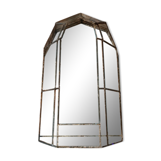 Antique glass and brass showcase handmade