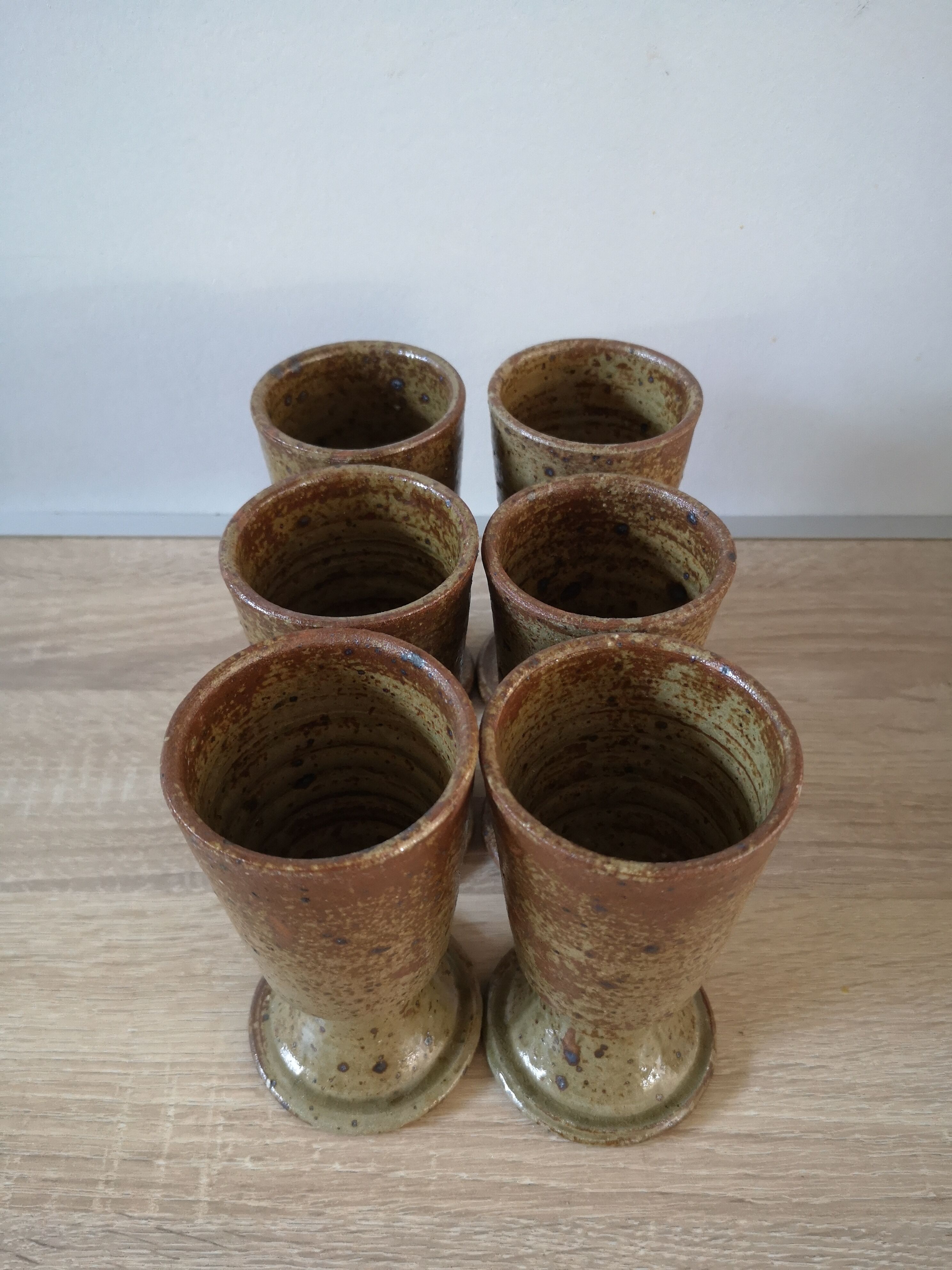 Lot of 6 pyrite mazagrans