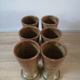 Lot of 6 pyrite mazagrans