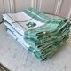 Set of 9 embroidered cotton napkins 60s