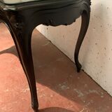 Louis XV style desk in black wood Napoleon III, XIX century