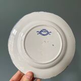 Series of 9 Creil Montereau plates, Flora model