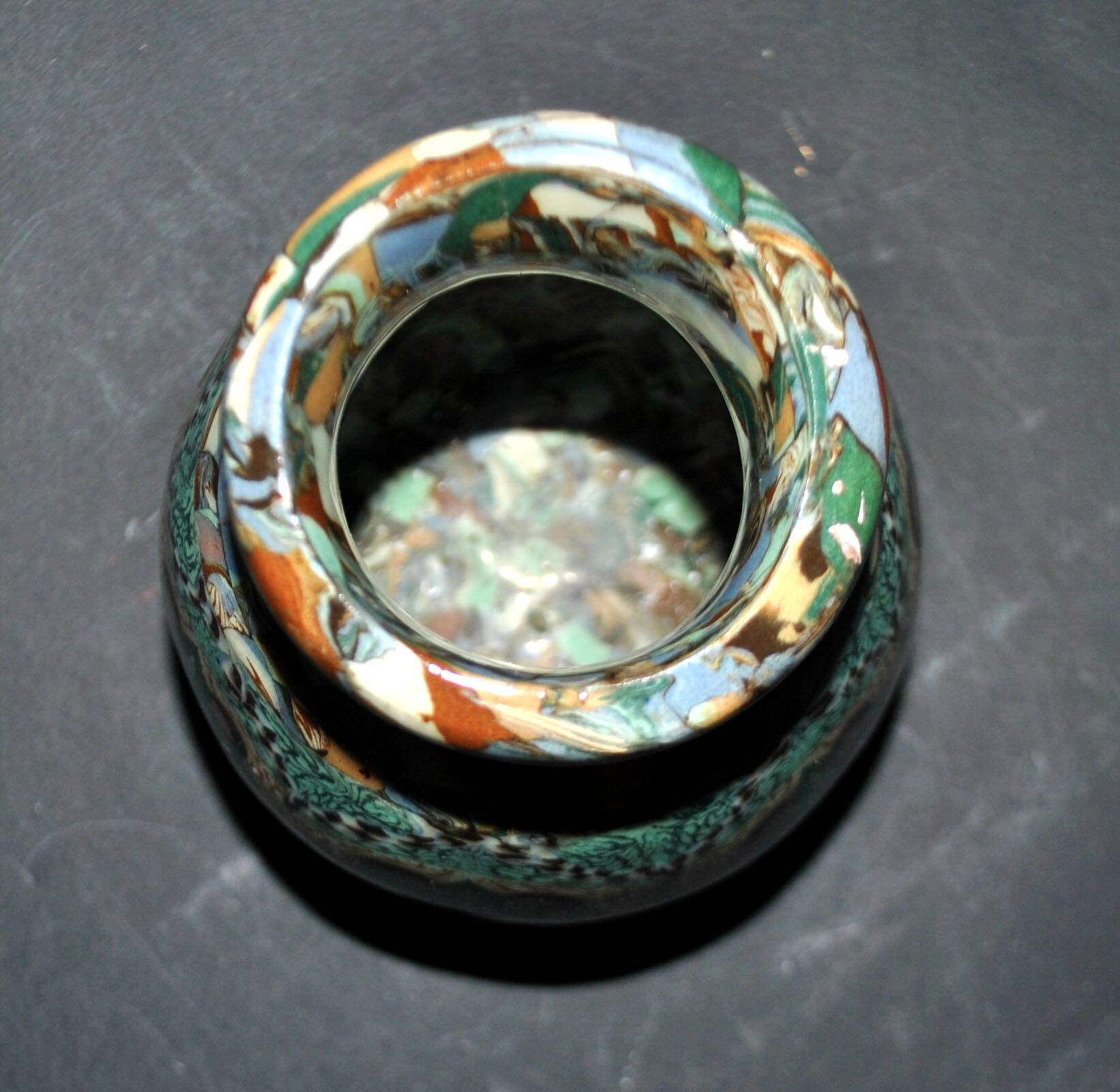 Vase art déco vallauris terres mêlées de jean gerbino 1930