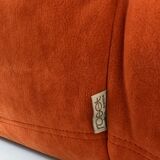 Ligne Roset Togo Orange Alcantara 3-seater designer sofa