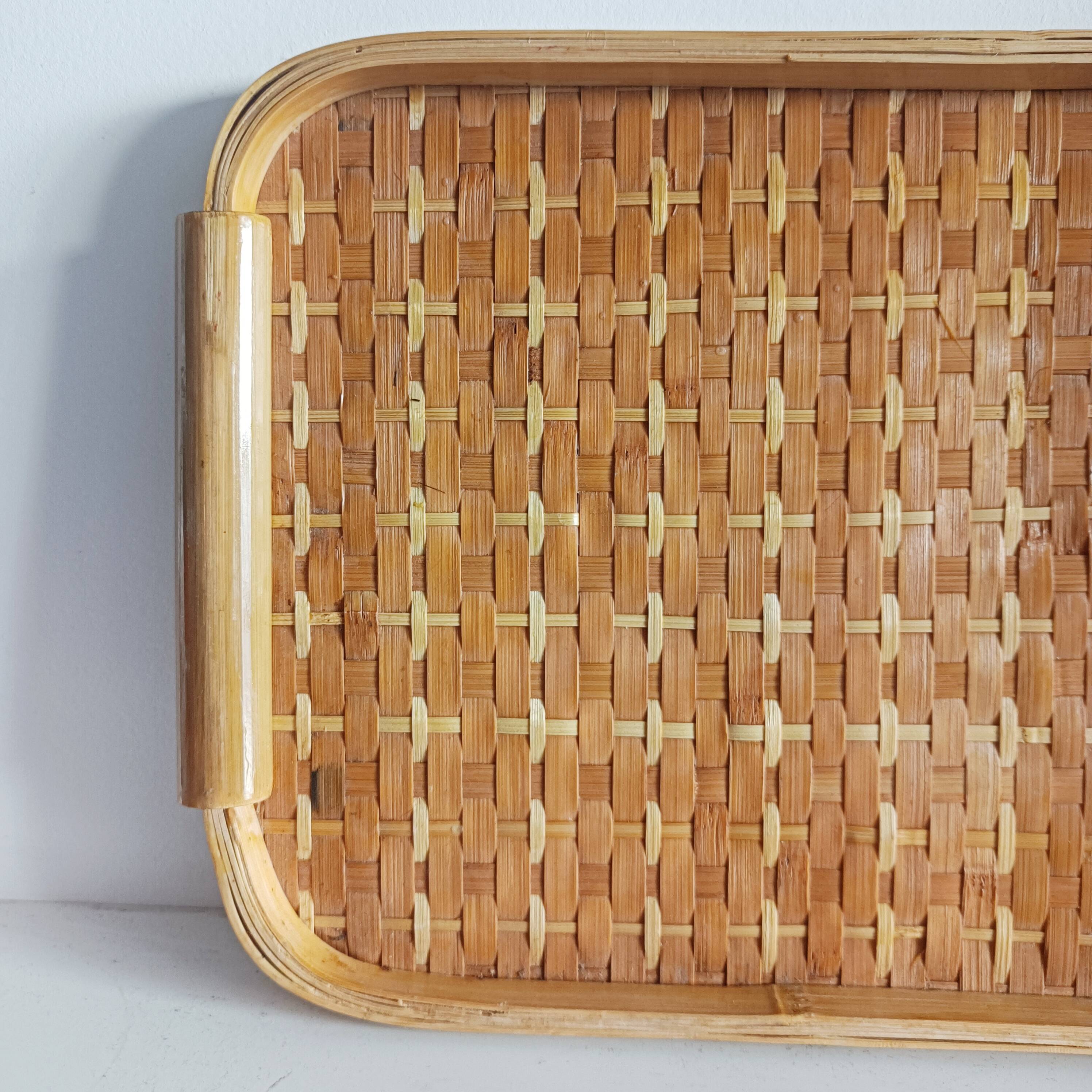 Rattan tray