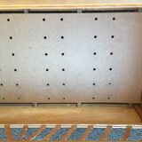 Lit enfant en bois pied compas
