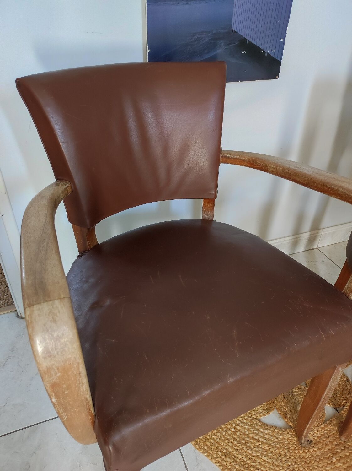 Pair of bridge armchairs
