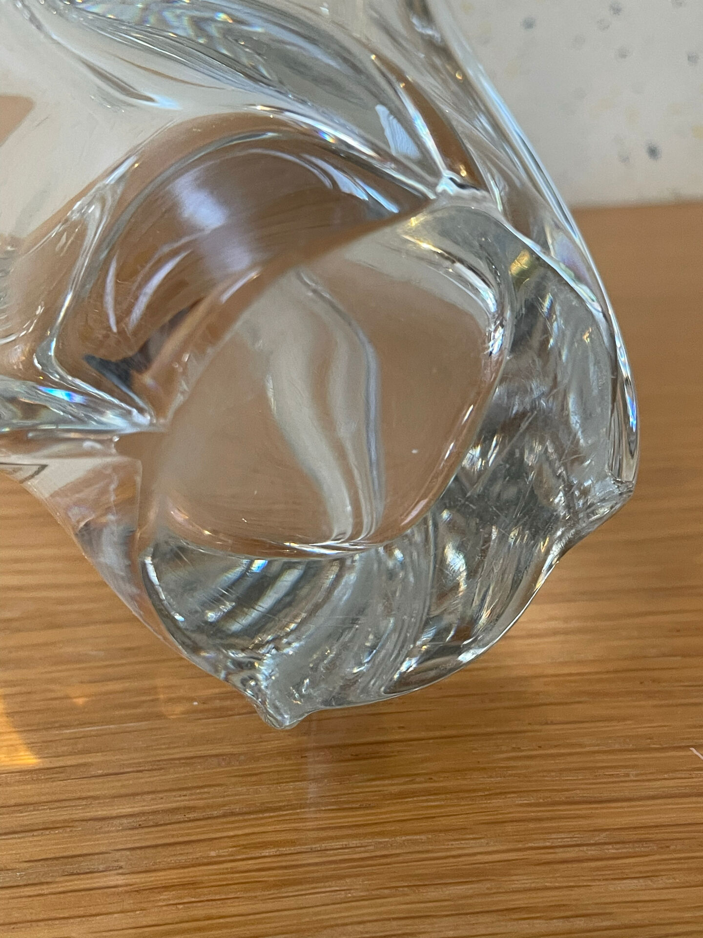 Sculptural vase Daum