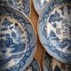Set 6 plates with Japanese pattern