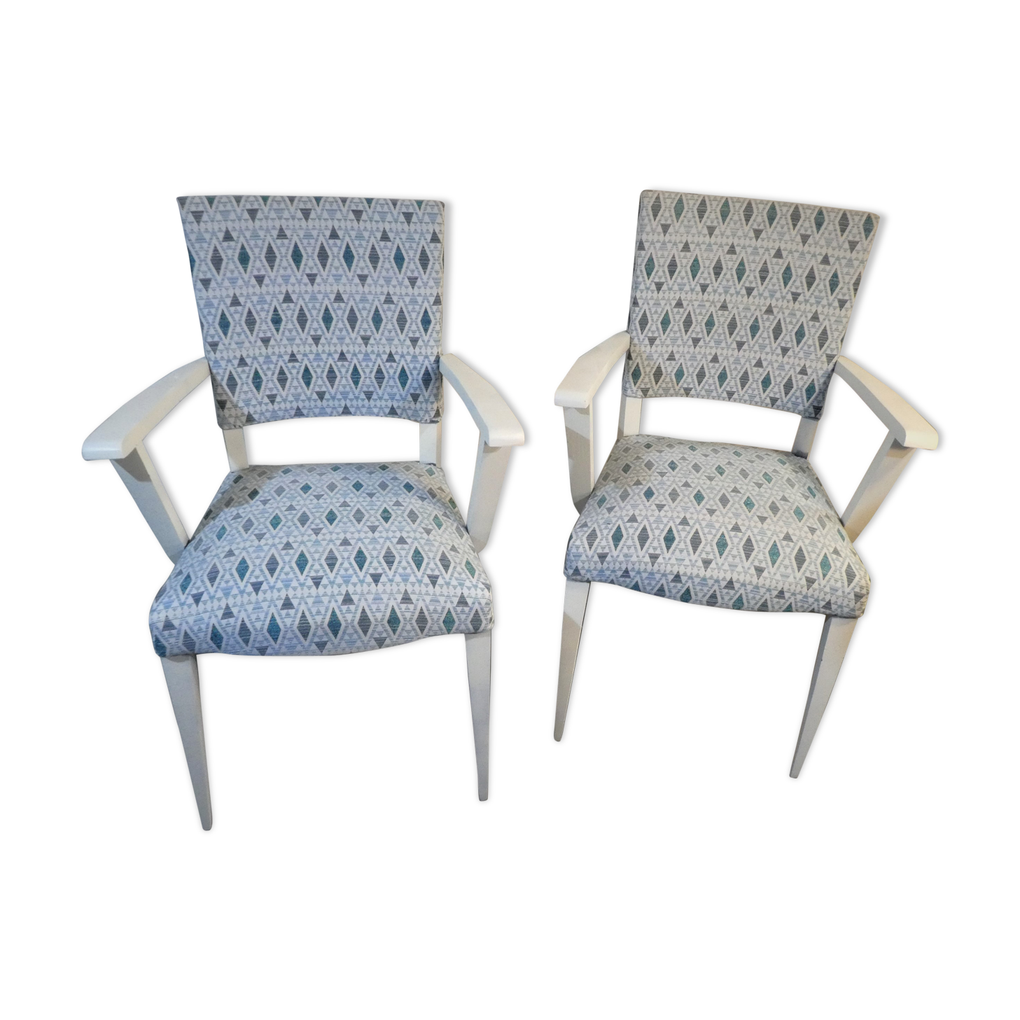 Pair of bridge armchairs