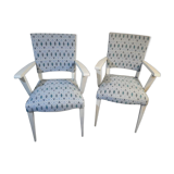 Pair of bridge armchairs