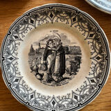 Sarreguemines talking plates