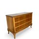 Commode italienne en noyer du milieu du siècle, années 1960.