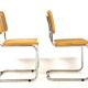 Set de 2 chaises "B32", Marcel Breuer, Italie, 1990