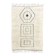 White Mrirt rug in wool 180×270 cm