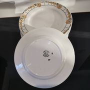 Series of 6 Saint Amand flat plates Ceranord France