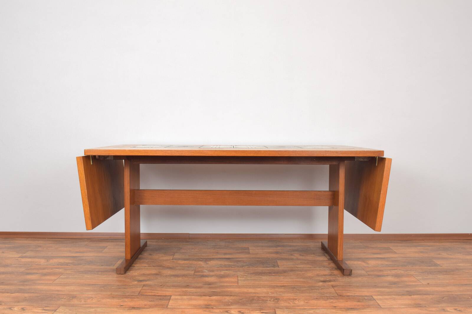 Teak and tile dining table by Gangso Mobler, 1960s