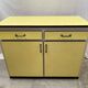 Yellow formica sideboard