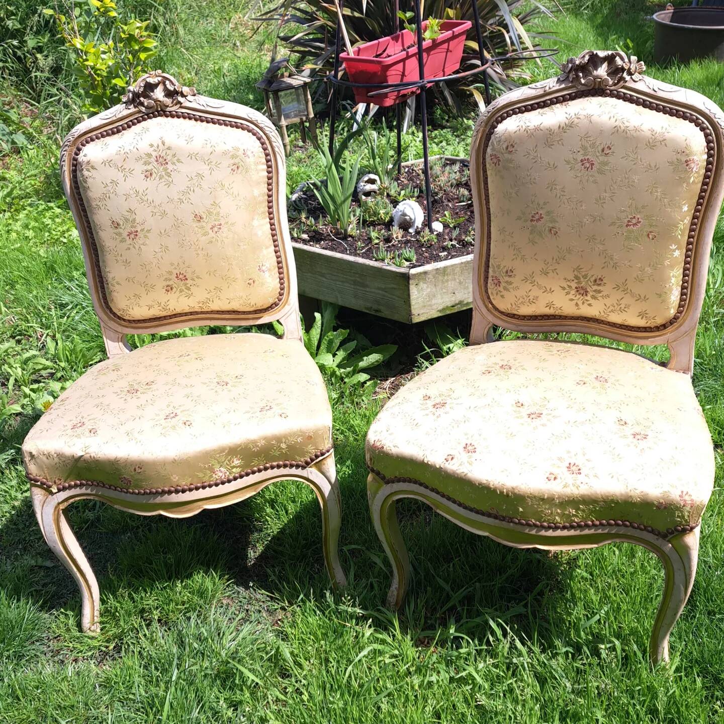 Pair of chairs, Louis XV period.