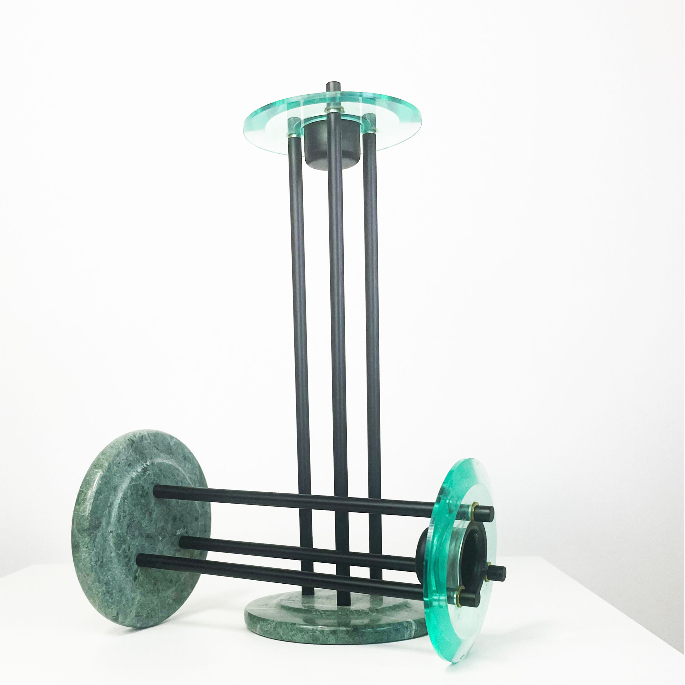 Pair of memphis style candle holders