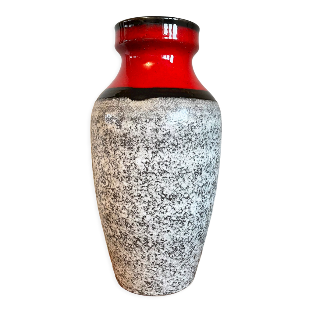 A Vintage 1960's Vase, West German Pottery by U-keramik, Fat