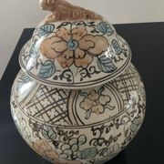 Pot couvert vintage en grès