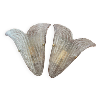 Pair of Murano wall lights