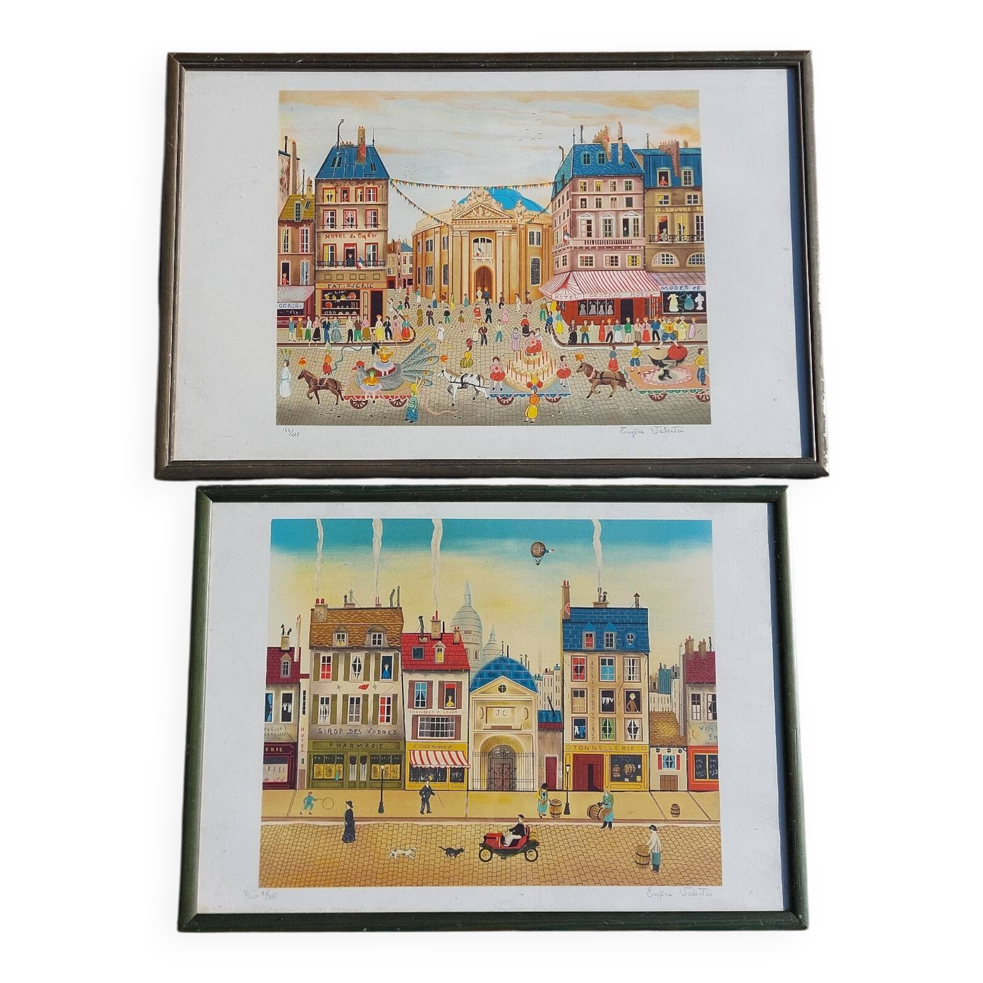 Lithographies encadrées de Paris