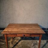 Antique French oak table, 19th century.
