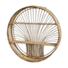 Round wicker shelf