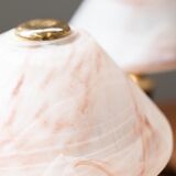 Murano glass mushroom desk lamps, 1970s, set of 2