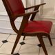 Bureau vintage pied compas et son fauteuil