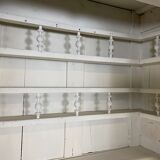 Vaisselier in chestnut patinated in white late 19th century