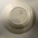 4 Digoin Sarreguemines soup plates, white and blue Marsac model with art deco flower