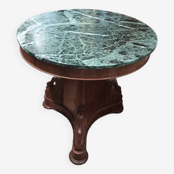 Marble pedestal table