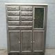 Dentist furniture 9 drawers and 3 doors patina graphoite on white marble