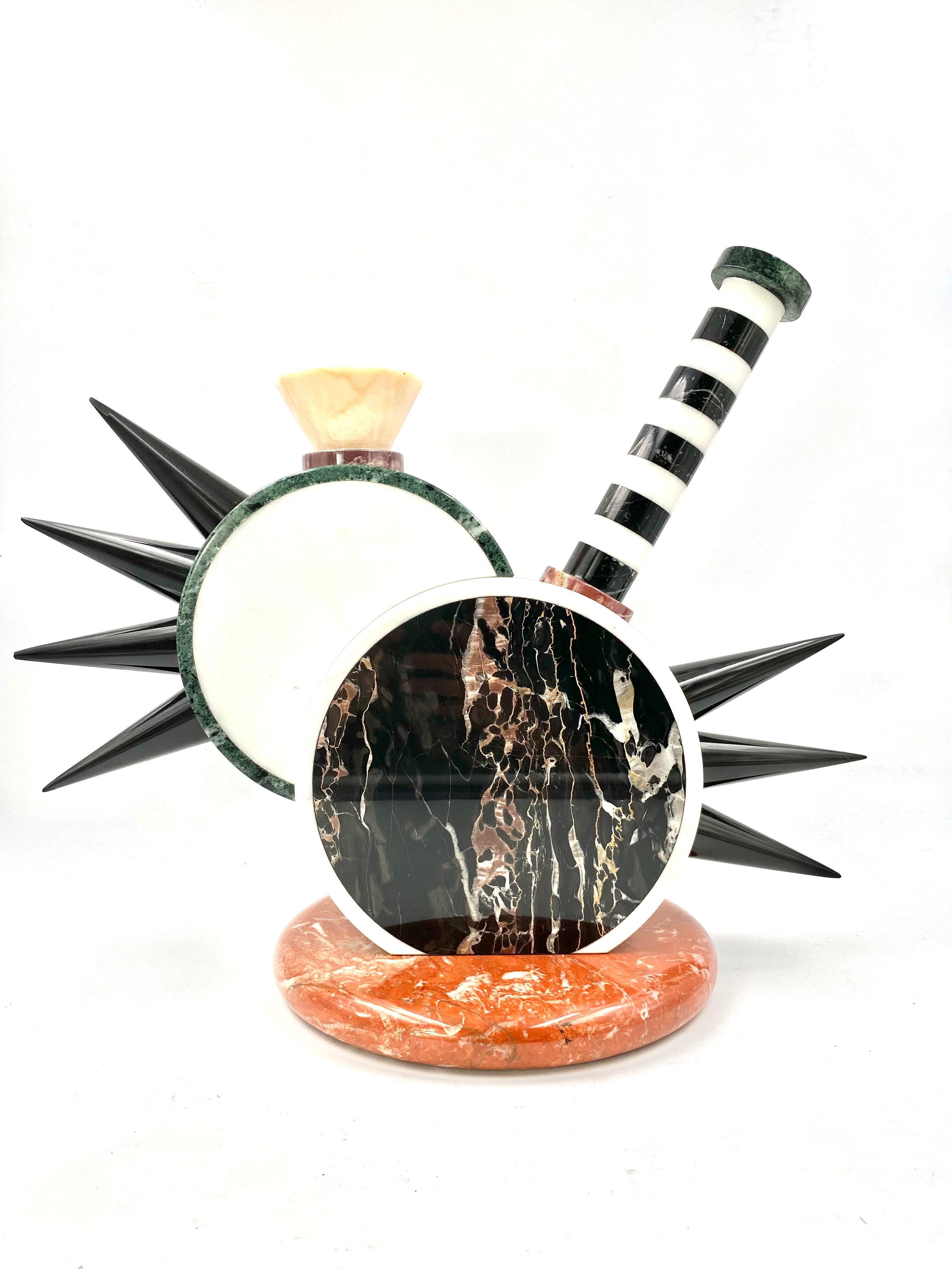 Vase sculptural 'Sholapur', Michele de Lucchi, Up &Up, Carrare Italie, 1985