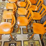 Set of 12 vintage bistro chairs