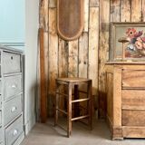 Wooden workshop stool