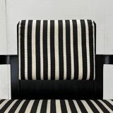 Set of German armchairs model D51 Fagus with Bauhaus patterned cushion by Walter Gropius for Tecta.